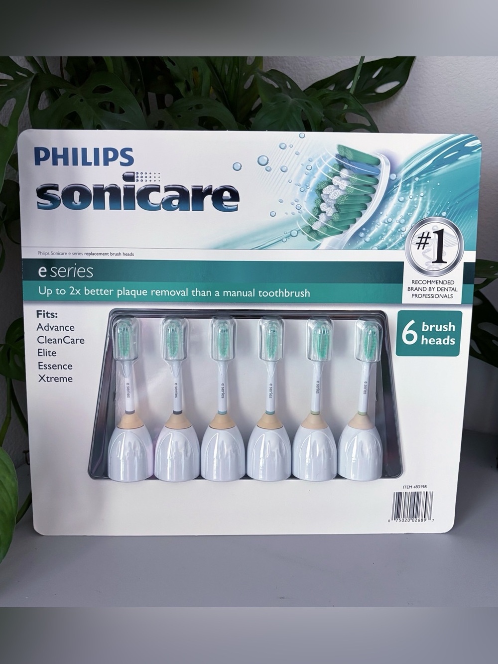 Philips Sonicare E-Series Replacement Brush Heads 6 Pack